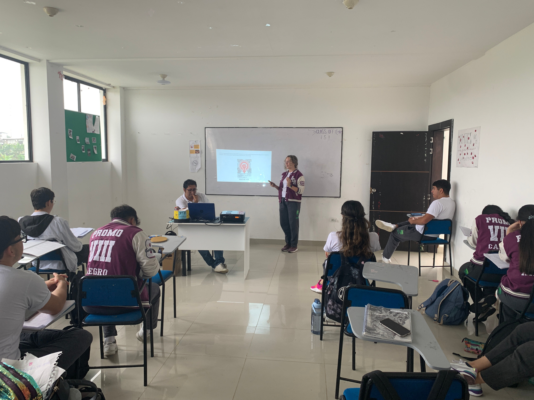 In a Class 02 class classmates teacher high school
