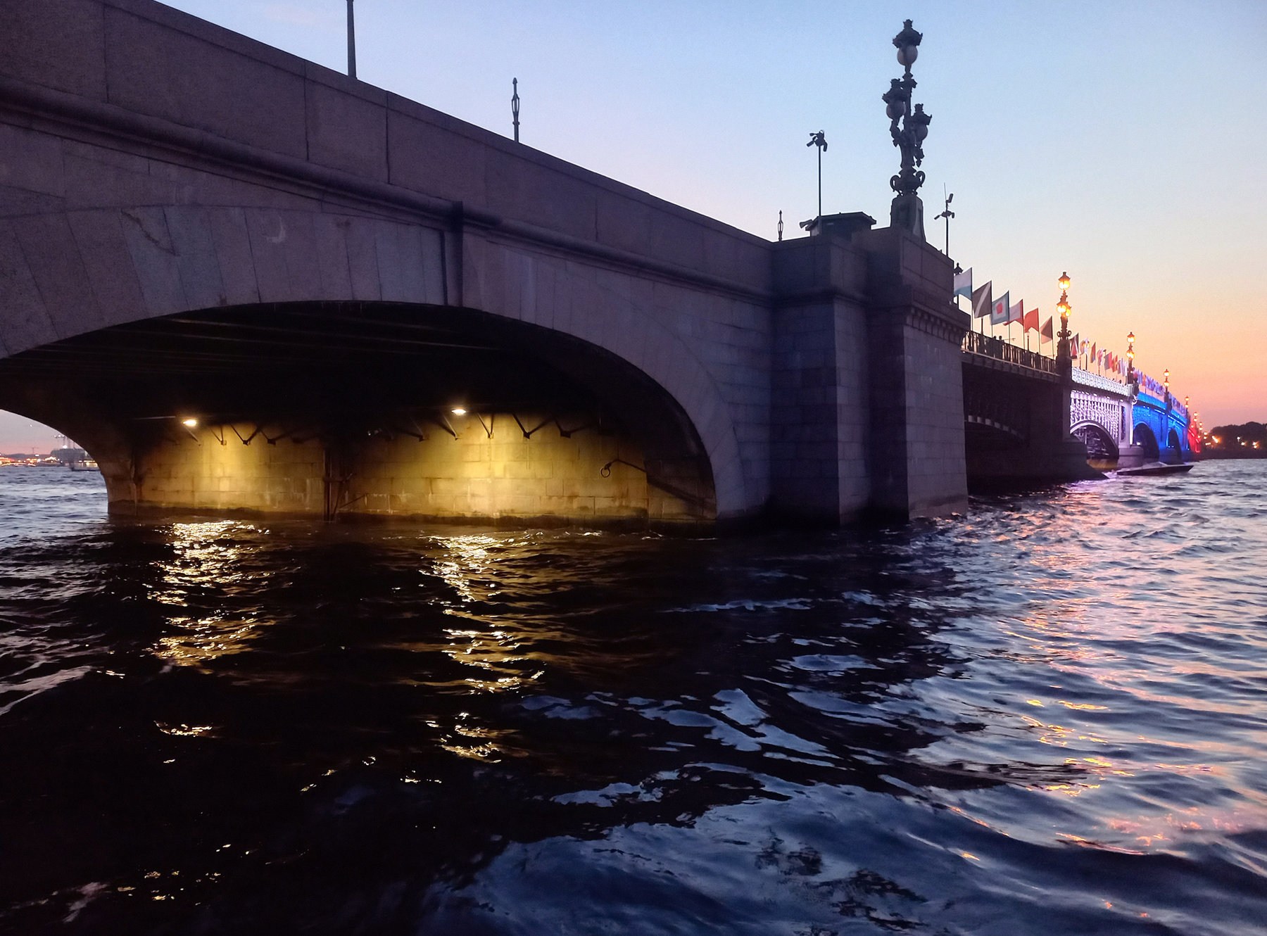 Троицкий мост санкт-петербург троицкий мост вмф вечер