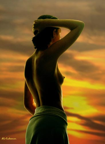 Романтический сюжет. Alexander Lobanov Alex Aleksandr Александр Лобанов ню nu nude art fine erotic photo