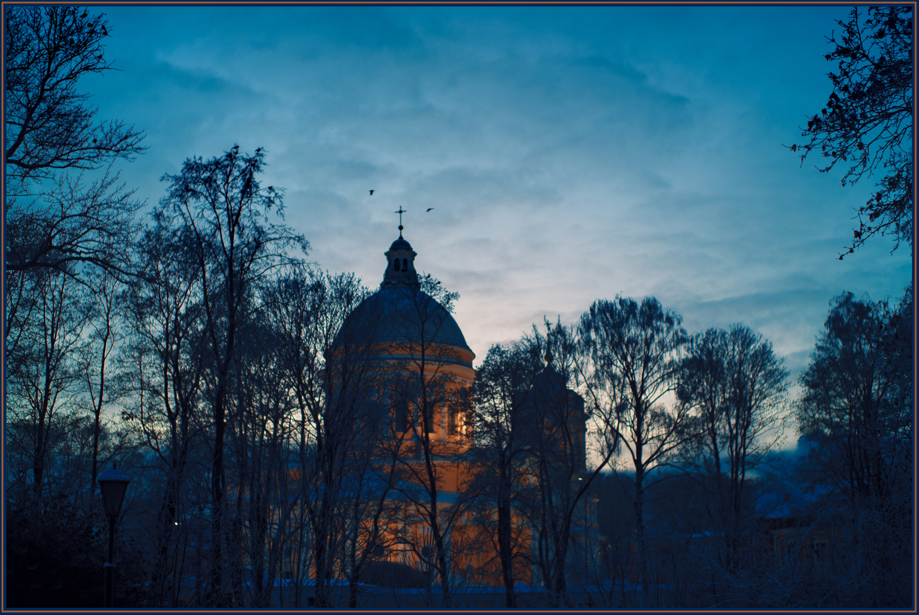 Лавра зимой (3) церковь зима