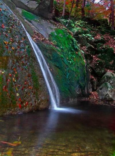 Водопад вода водопад осень краски лес природа