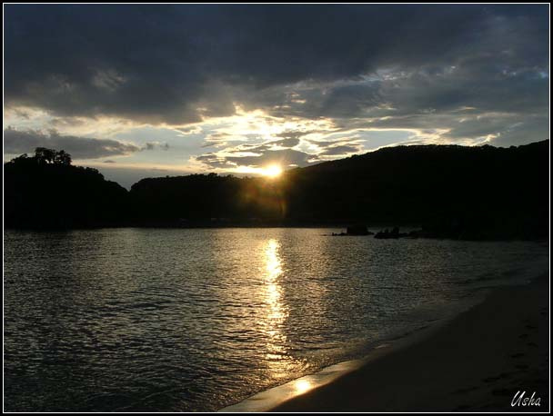 Sleeping Sun закат, море, лето, солнце, золото