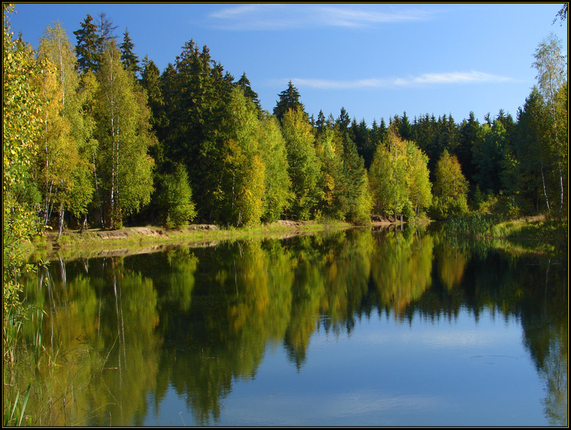 Ранняя осень. осень озеро