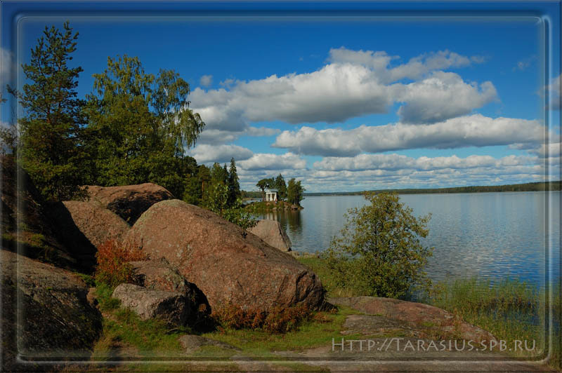 Северная сказка Выборг, Монрепо, камни, вода