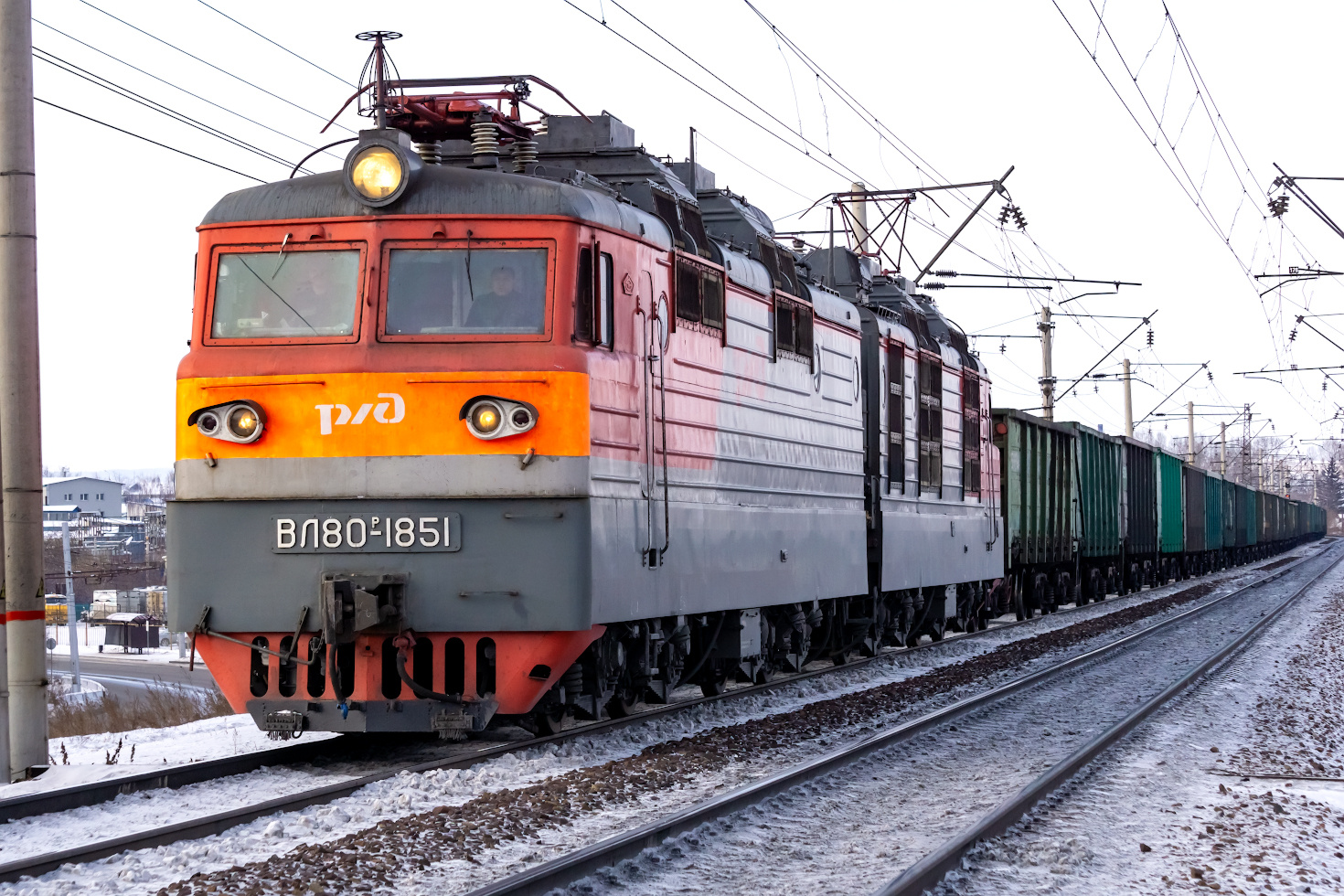 ВЛ80Р-1851 railway железная дорога locomotive локомотив электровоз поезд train Russia Siberia Irkutsk Россия Сибирь Иркутск споттинг spotting