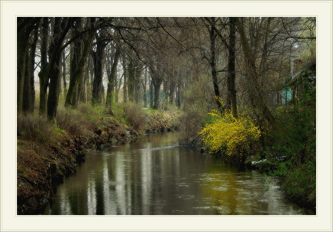 Март в Laa an der Taya март канал вода весна весеннее настроение