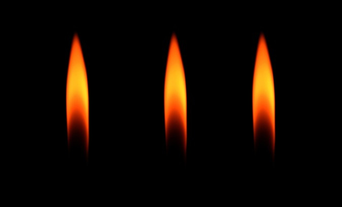 Flames... fire, flame, darkness...