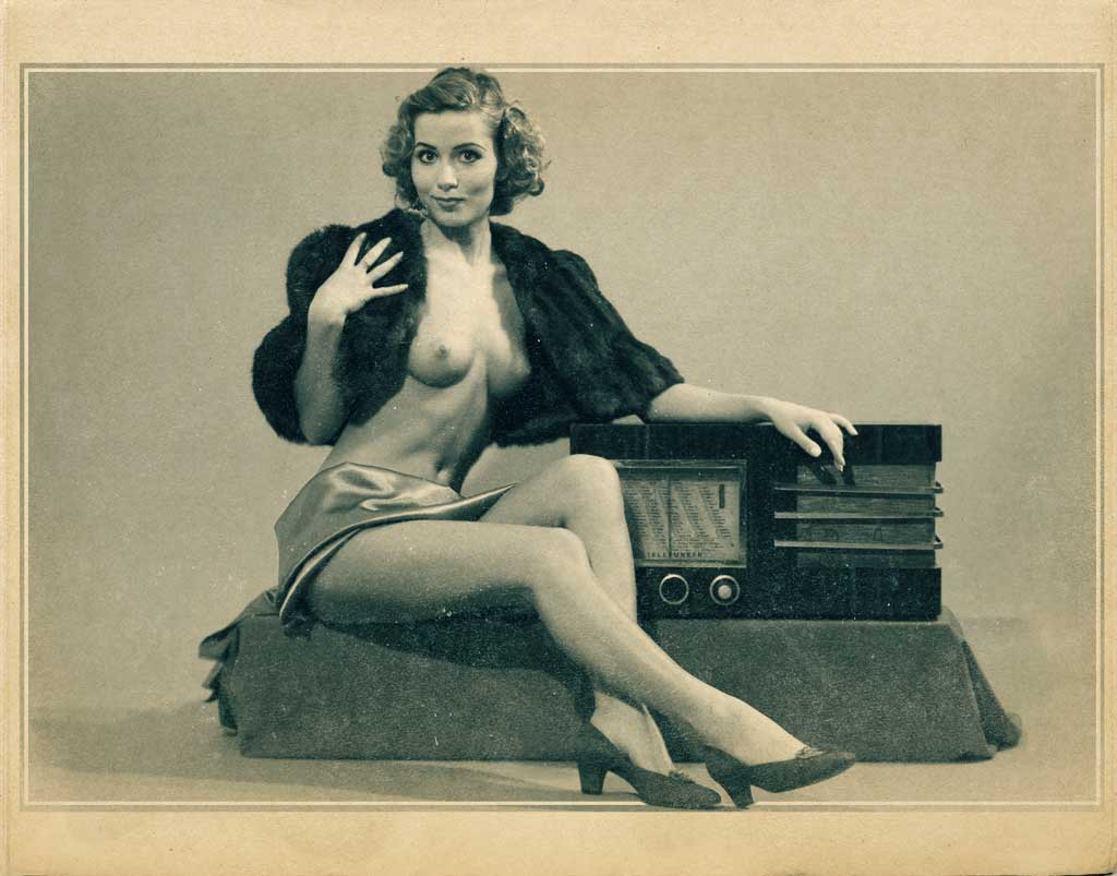 Telefunken. 1940-е. старинная фотография Юля ретро