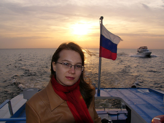 закат закат, небо, катер, скорость