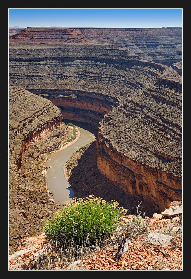 В извилистый путь с обрыва взглянуть... Utah, Goose Necks, San Juan River State park
