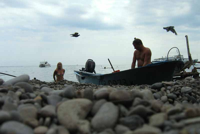 без названия море лодка
