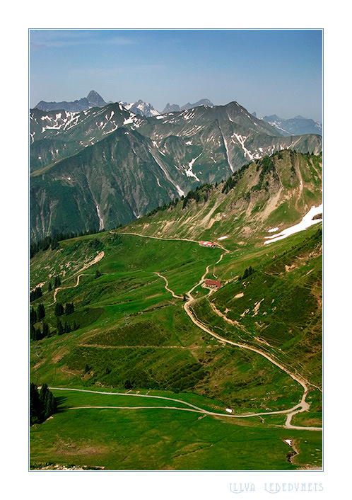 Kleinwalsertal, Austria Австрия горы Kleinwalsertal