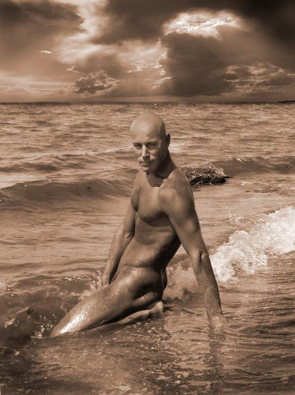 морской демон... море, солнце, лето, мужчина