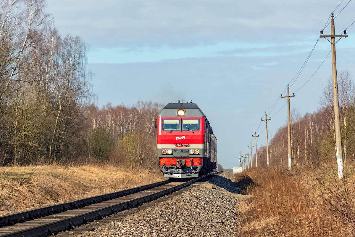 ТЭП70БС-228 ТЭП70БС-228 сев сжд жд кострома сендега перегон поезд транспорт локомотив тепловоз