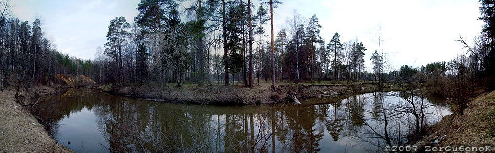вечер у реки пейзаж река лес саров сатис вечер апрель весна
