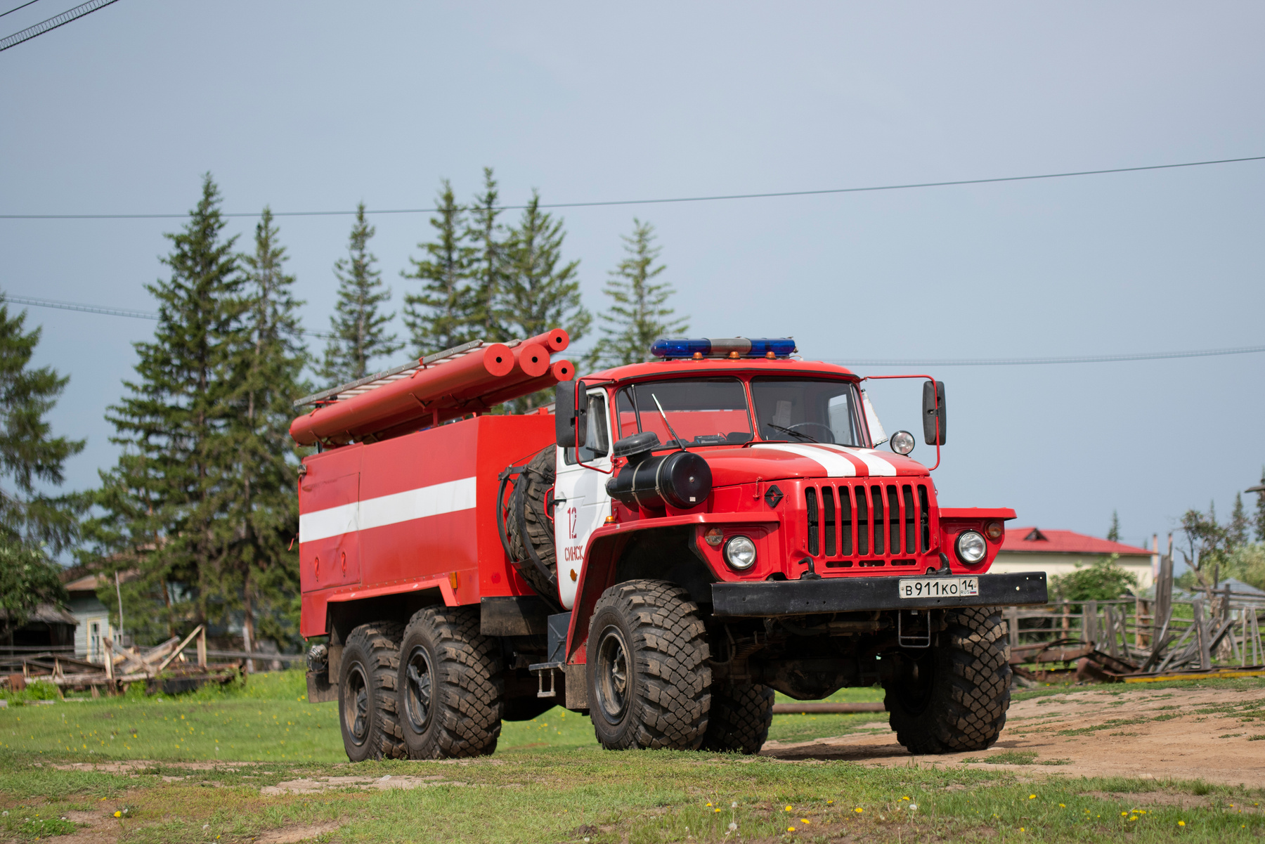 УРАЛ-5557-30 пожарка ПЧ