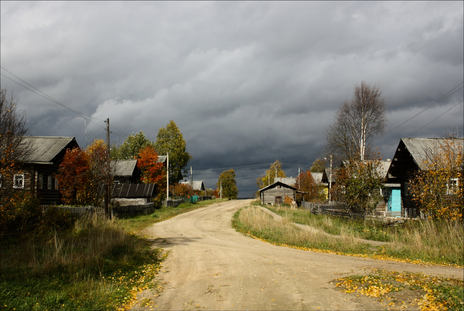 Осенний мотив осень,пейзаж,деревня