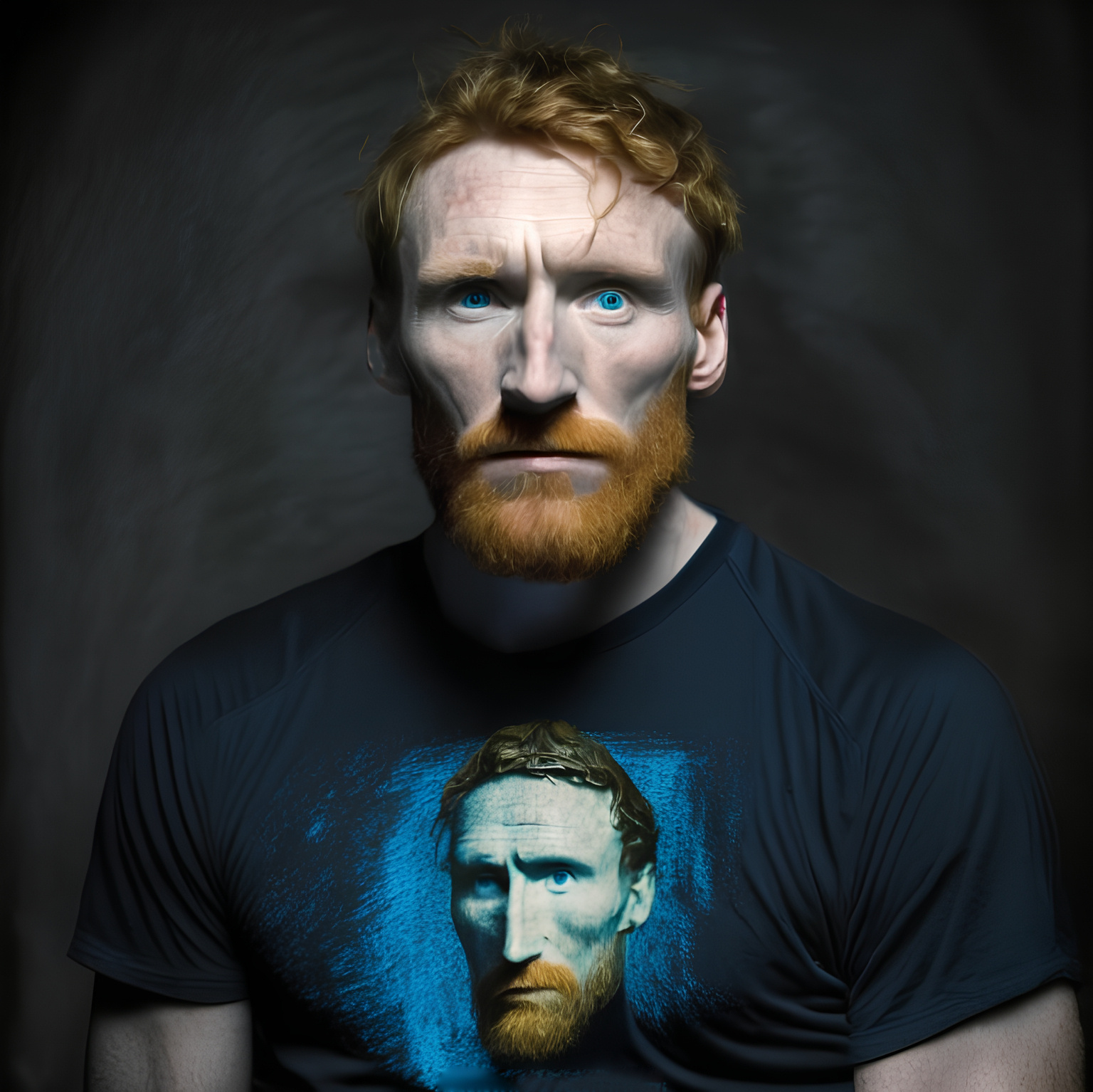 Винсент сгенерировано в нейросети Винсент Ван Гог портрет