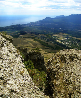 Алуштинская долина Море, Алушта, горы