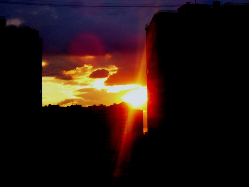 urban sunset 