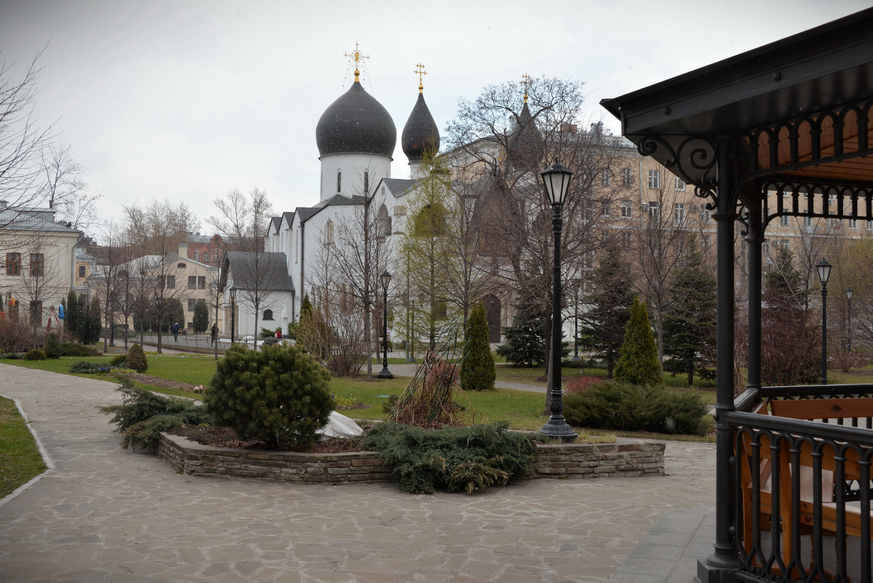 Обитель город весна Москва монастырь обитель церковь
