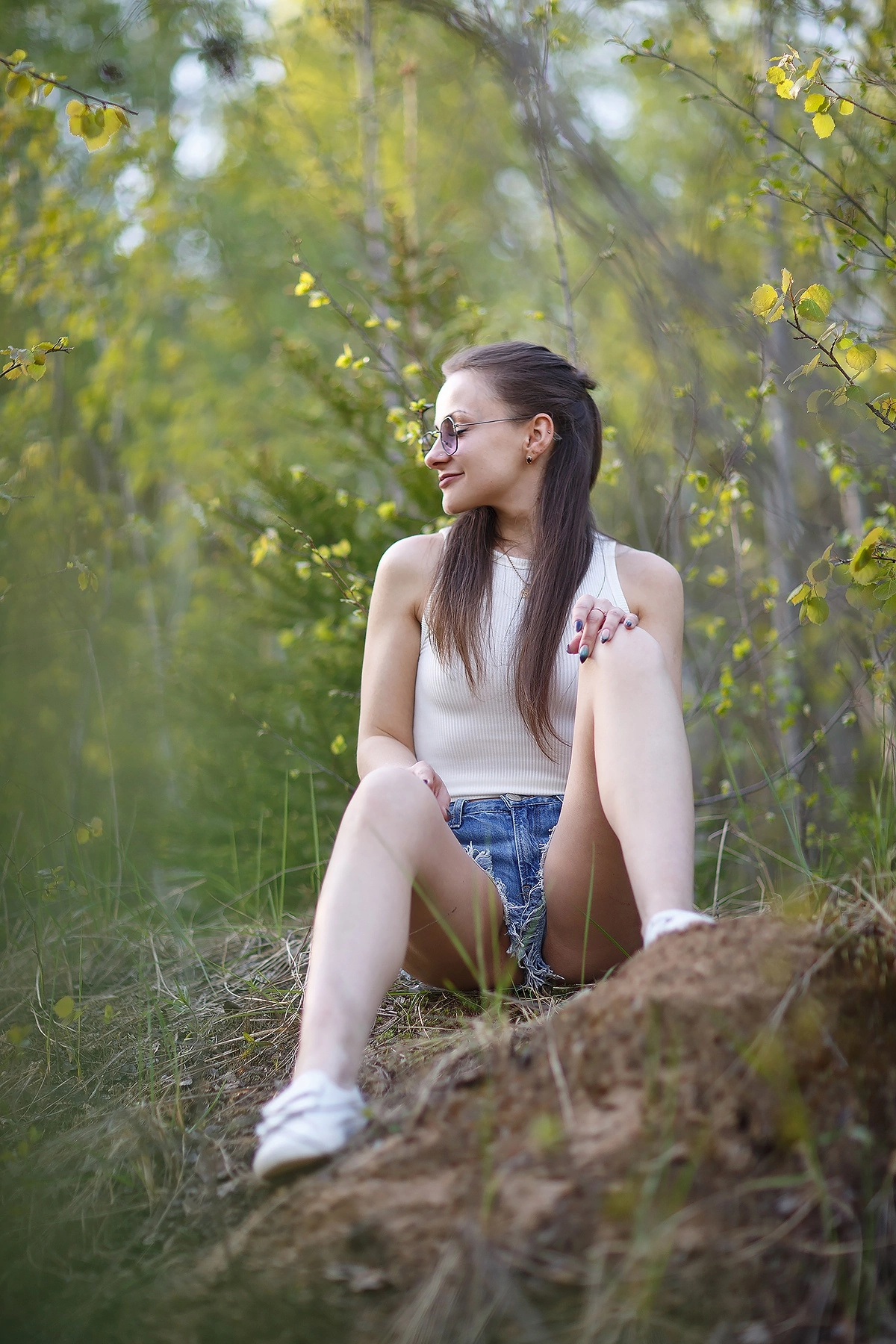 ***44 Фотомодель красота весна фото природа девушка апрель