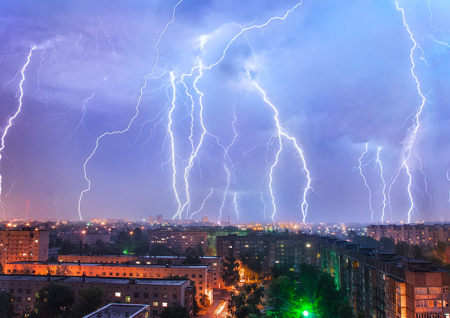 Гроза в Гомеле 