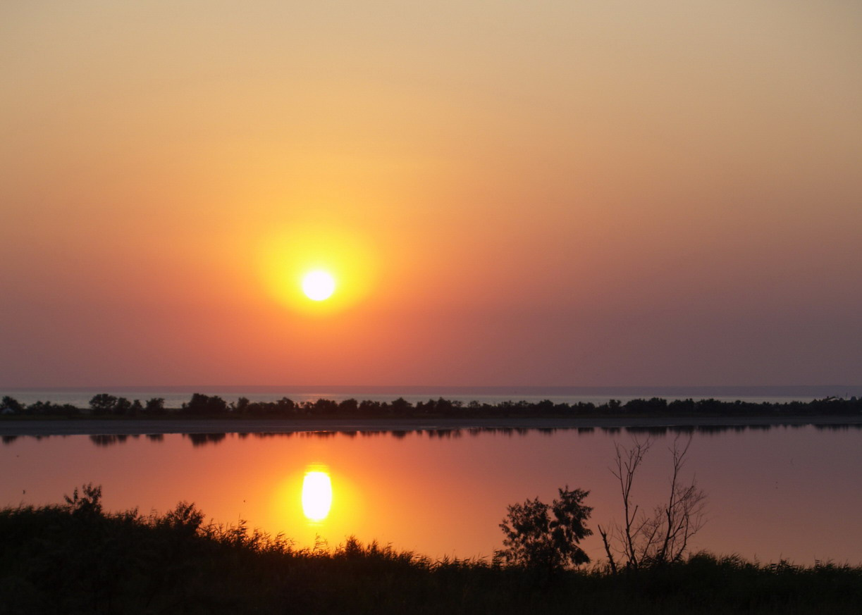 закат в \"Ветеране\" закат море