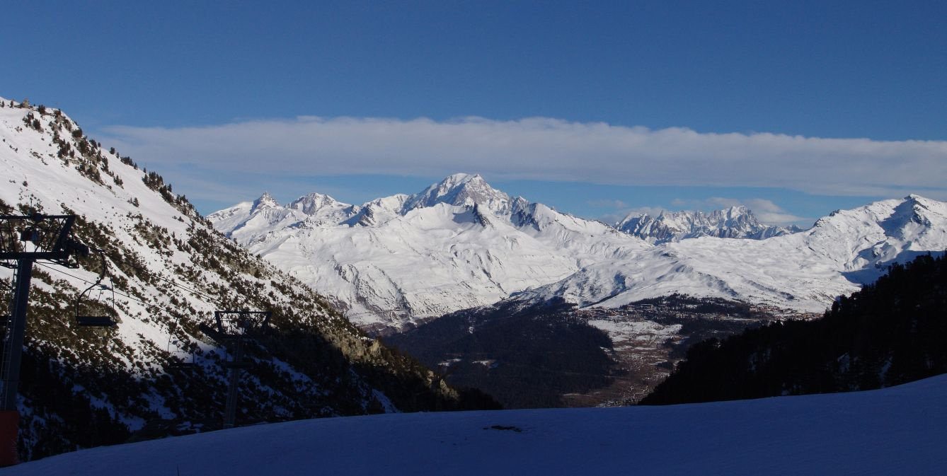 Утро в Альпах Горы , снег, Альпы