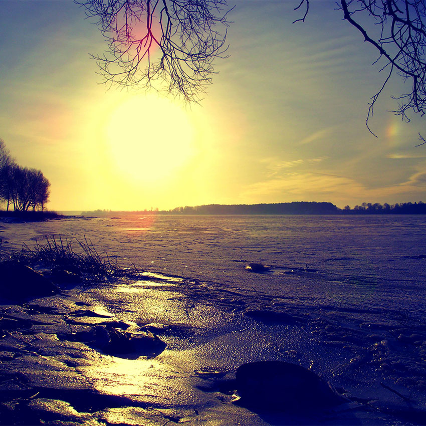 29.12.2012 Latvia Riga Daugava winter Латвия Рига Даугава река river зима art лёд камни деревья солнце sun