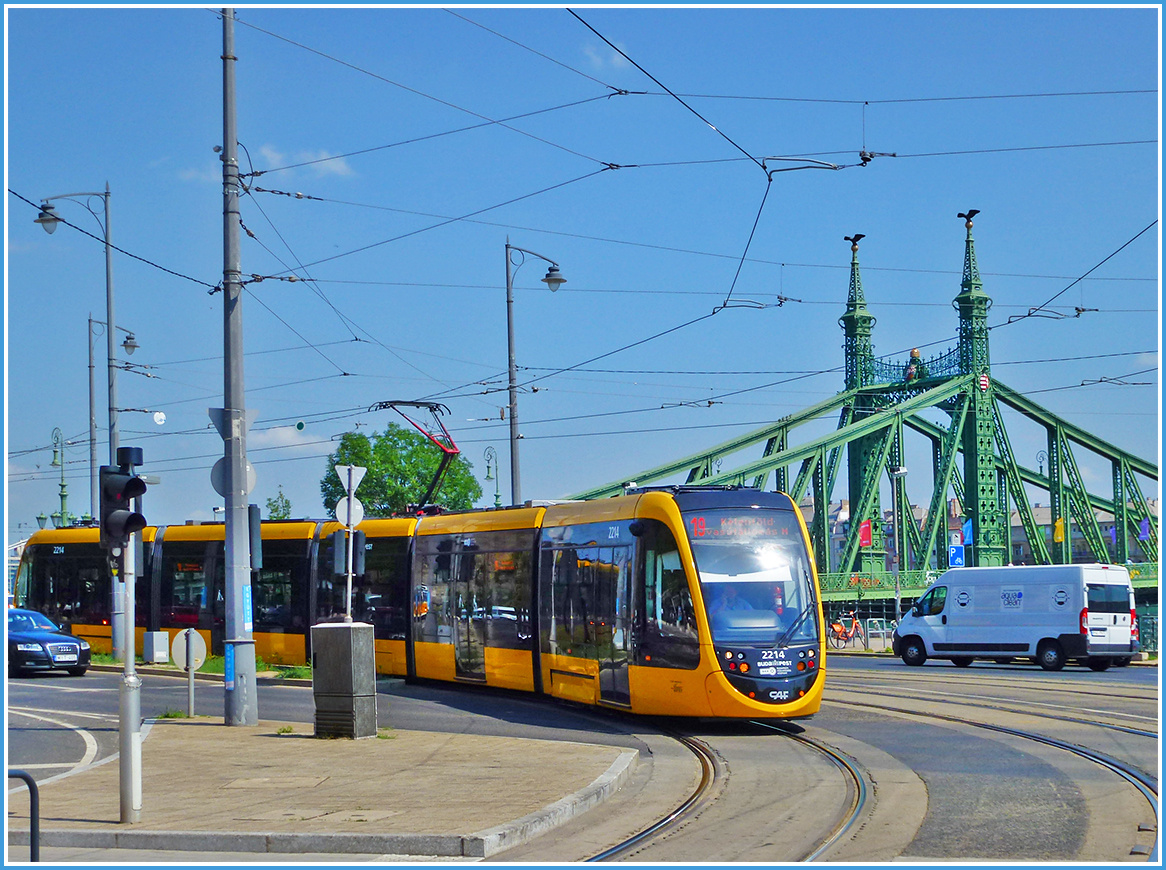 Городские хроники в кадре [3] Венгрия Будапешт Budapest мост трамвай