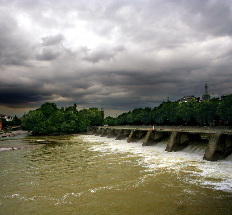 ... Река Водопад Небо