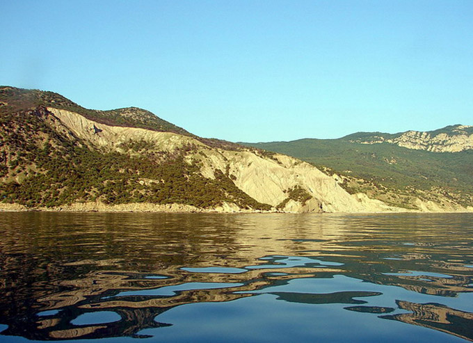 Гладь Крым Балаклава море горы