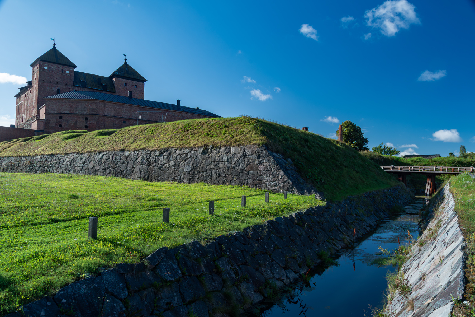 Hämeenlinna Hämeenlinna крепость мост облака канал