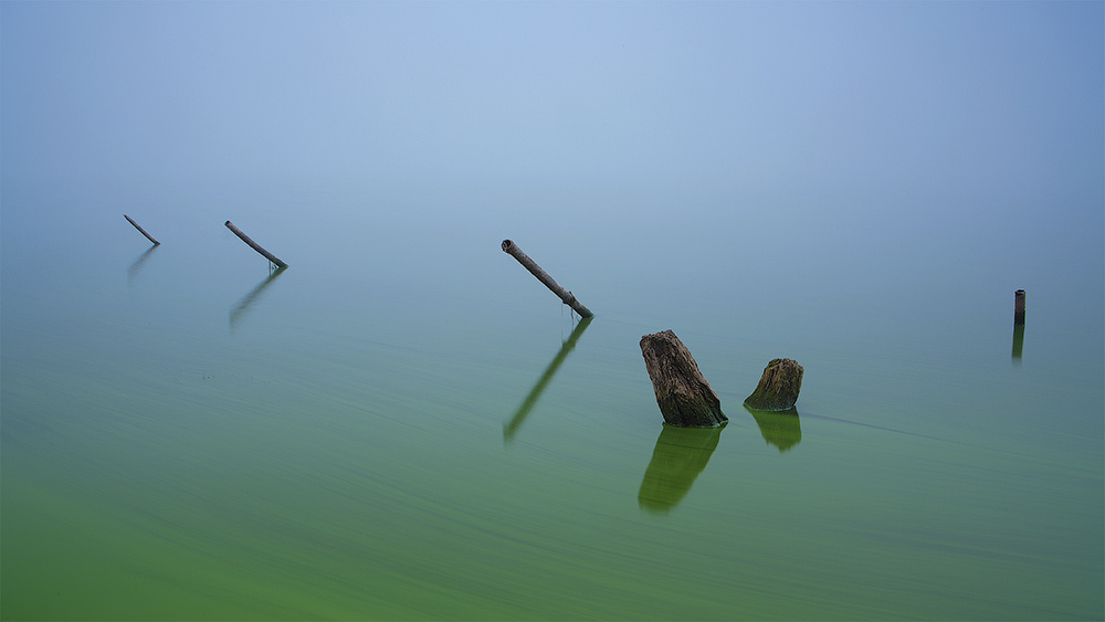 GreenDeep зеленая вода минимализм