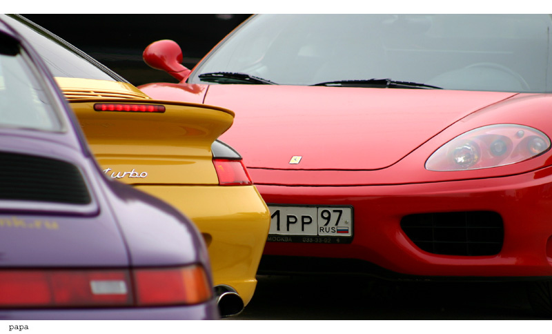 dolce vita ferrari modena 360 porsche 911 turbo