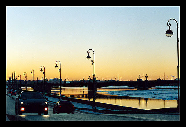*** санкт-петербург, дворцовая, набережная, река, нева, мост