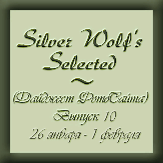 Дайджест ФотоСайта от Silver Wolf'a. Выпуск 10. 