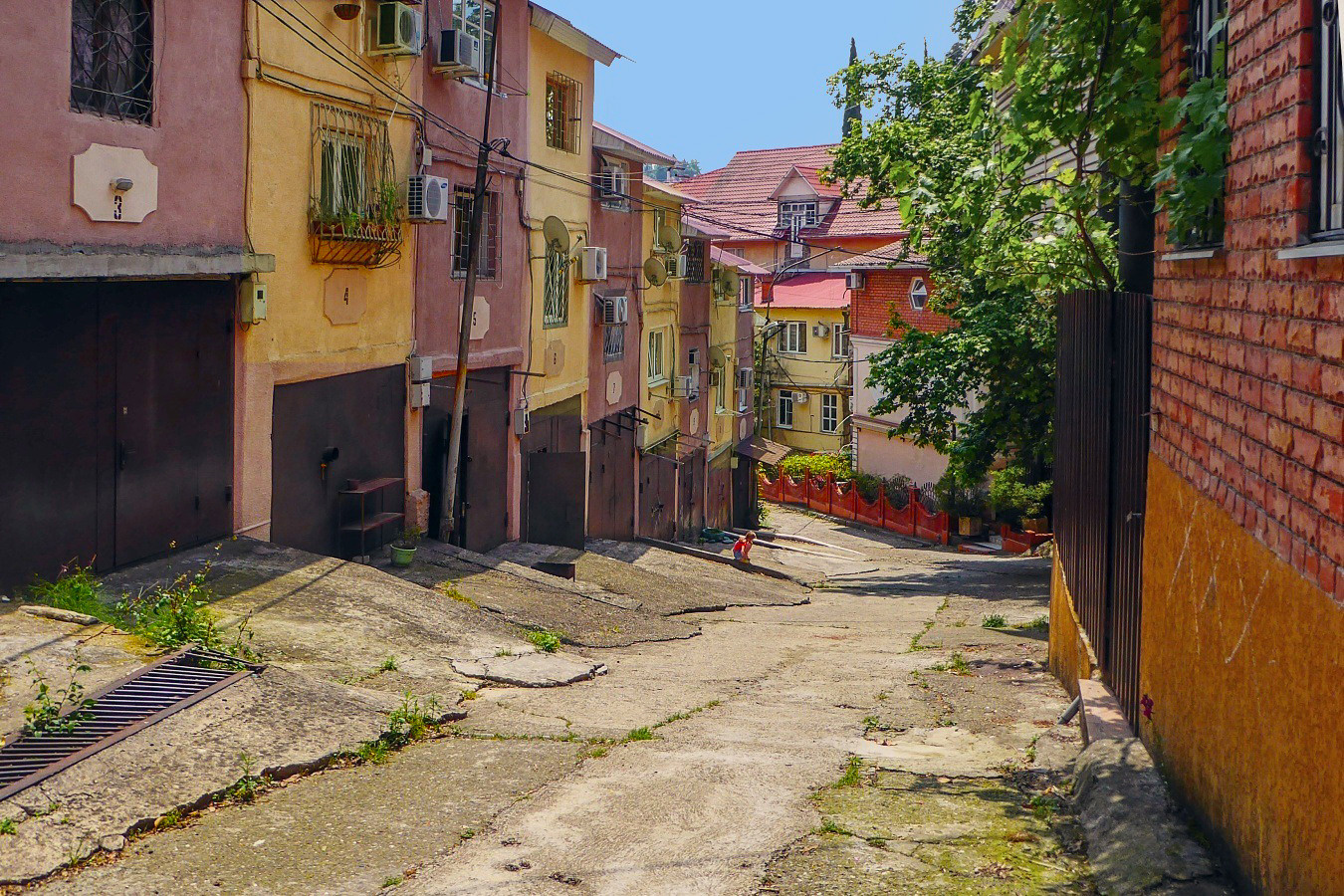 Улочка провинциального городка Город Улицы