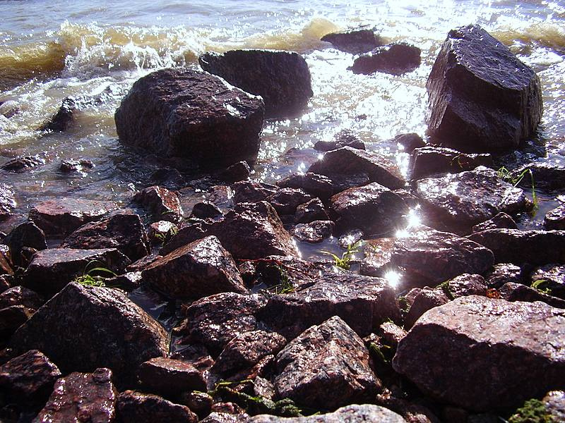камни море берег волна камни