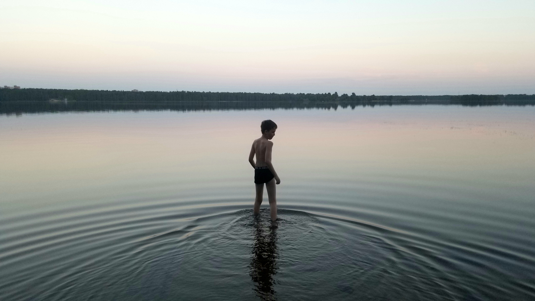 На озере 