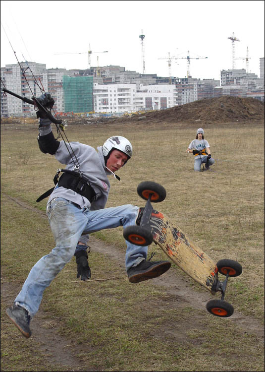 Пролет... kiteboarding