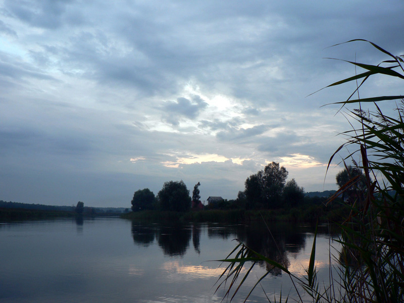 In the evening. Stugna river. вечер река лето закат отражение отпуск