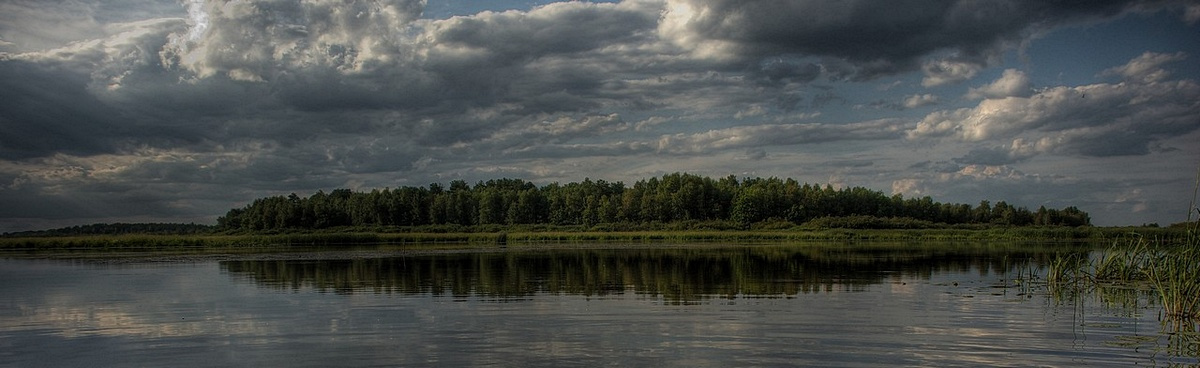 Остров природа пейзаж гроза вода лето остров