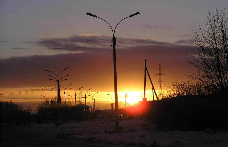 Мурманск изнутри Солнце