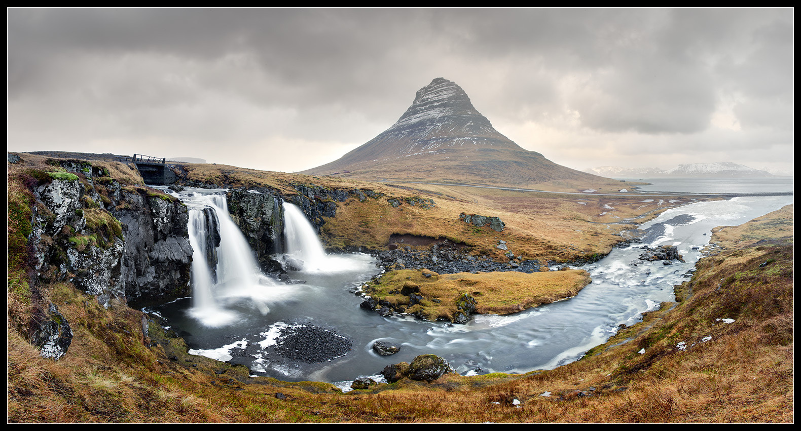 Водопады Исландии. Исландия, водопад, Kirkjufellsfoss