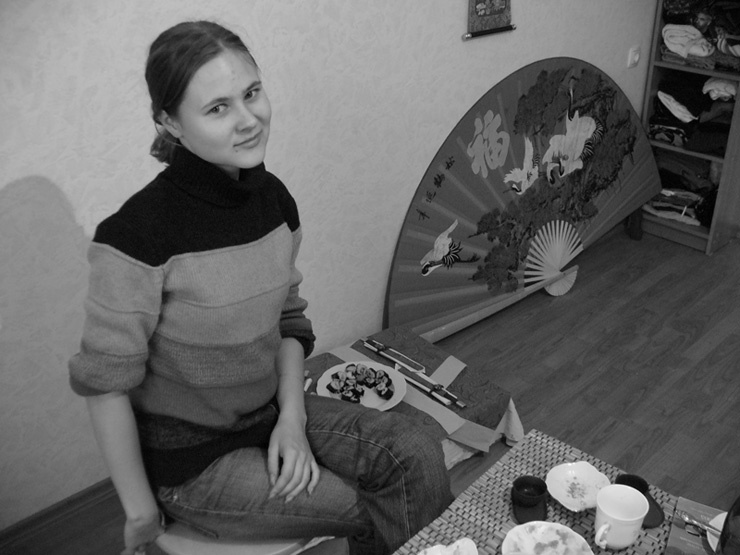 Лена девушка суши веер