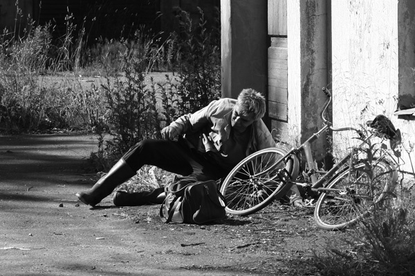 Сельский байкер 