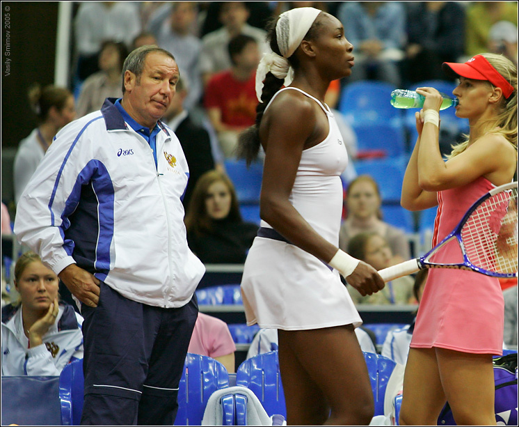 \"фатима\"... ШАМИЛЬ ТАРПИЩЕВ теннис, Винус, Уильямс, Venus, Williams Елена Деменьтьева