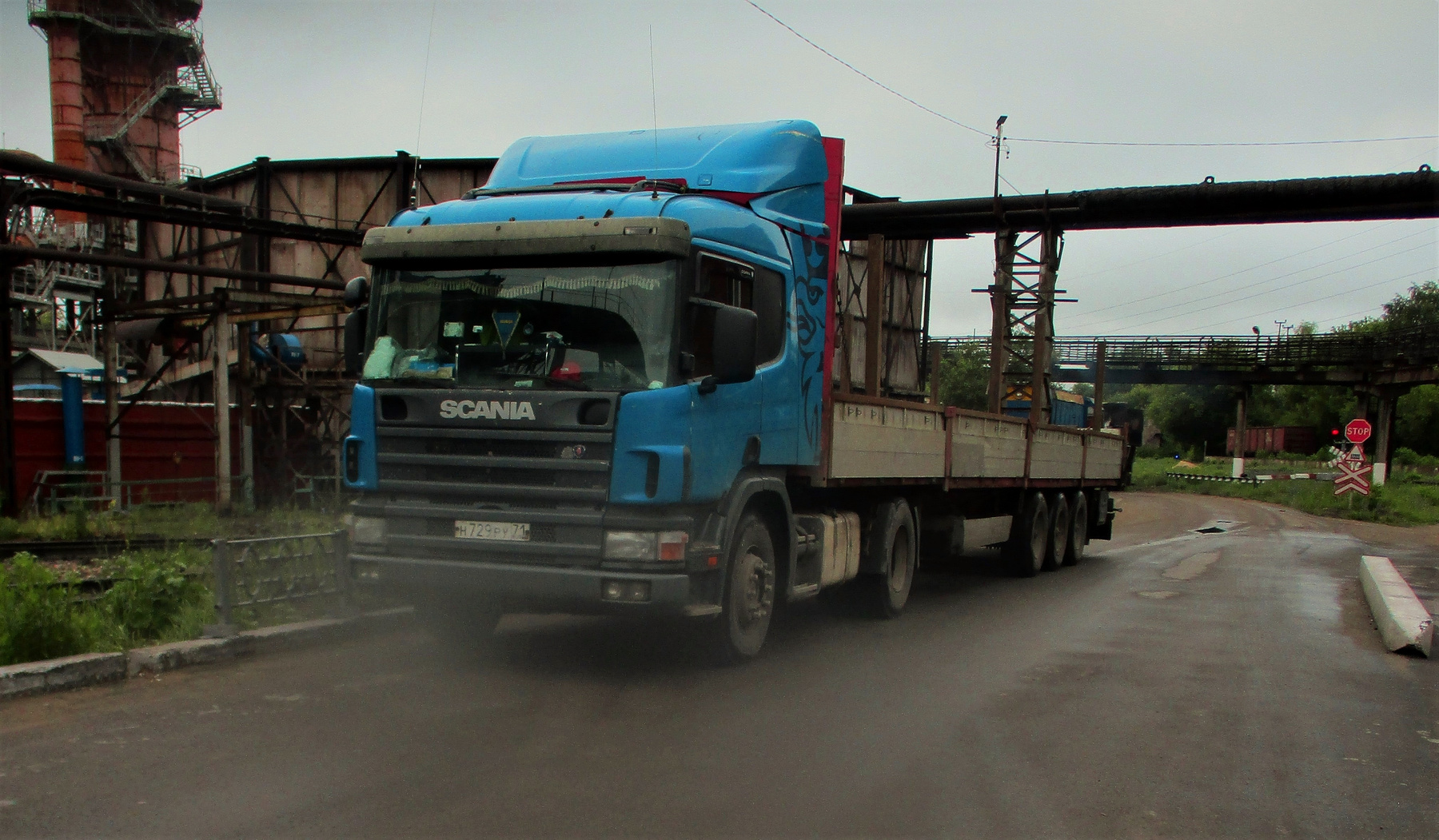 SCANIA SCANIA авто тягач завод лето